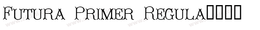 Futura Primer Regula字体转换
